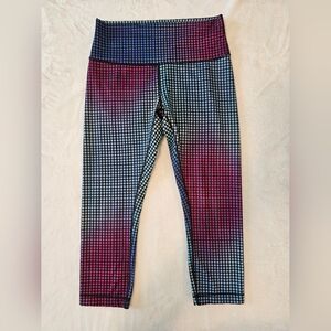 Lululemon Wunder Under Pant Cosmic Polka Dot Ombre Blue 10